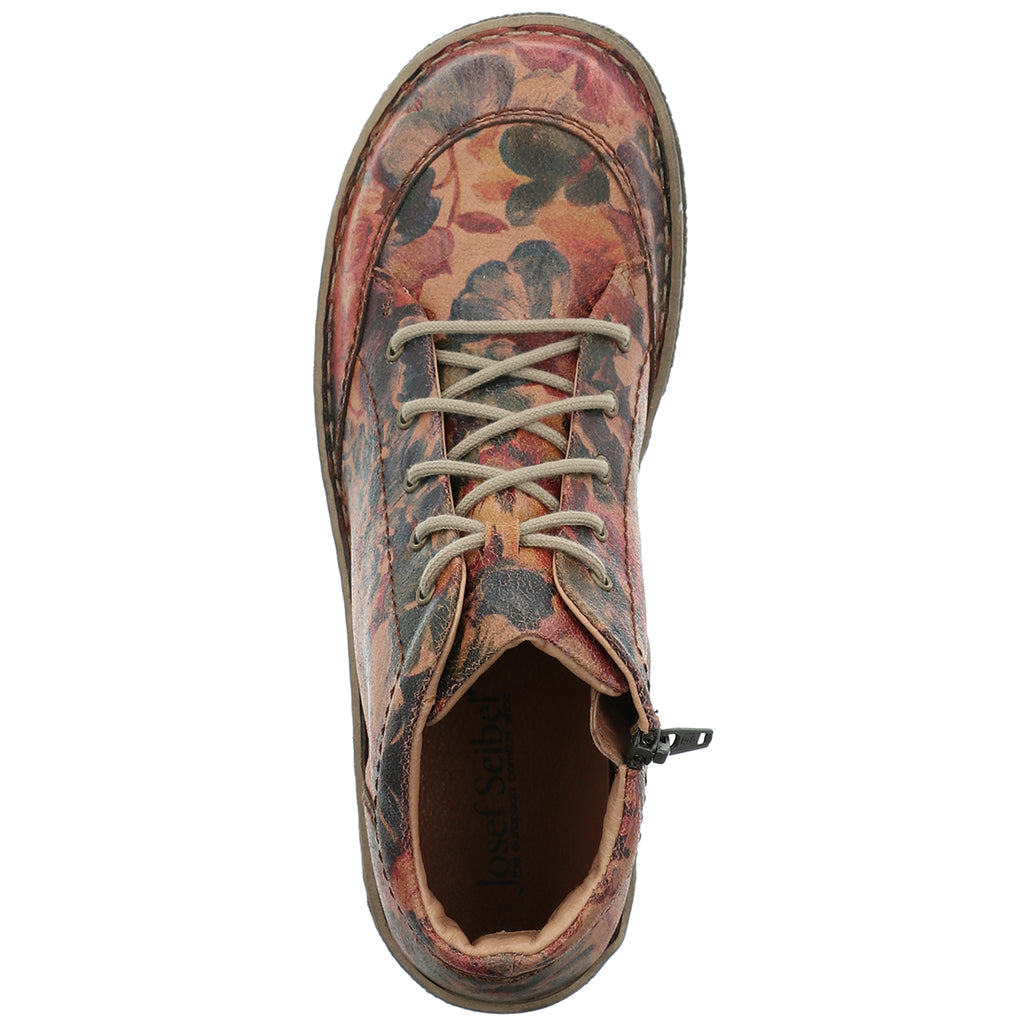 Josef Seibel Ladies Neele 01 Floral Print Ankle Boots 85101 854 460