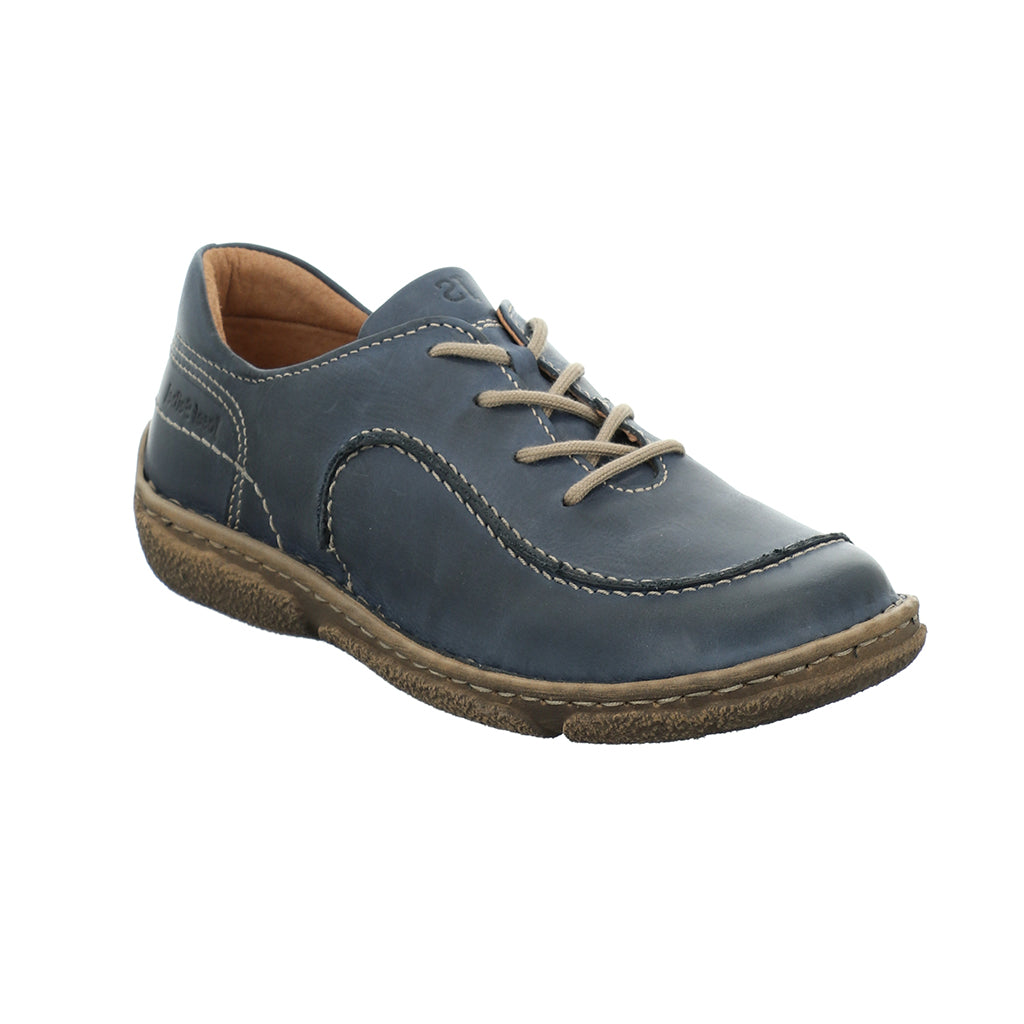 Josef Seibel Ladies Neele 48 Blue Lace Up Shoes 85148 162 530