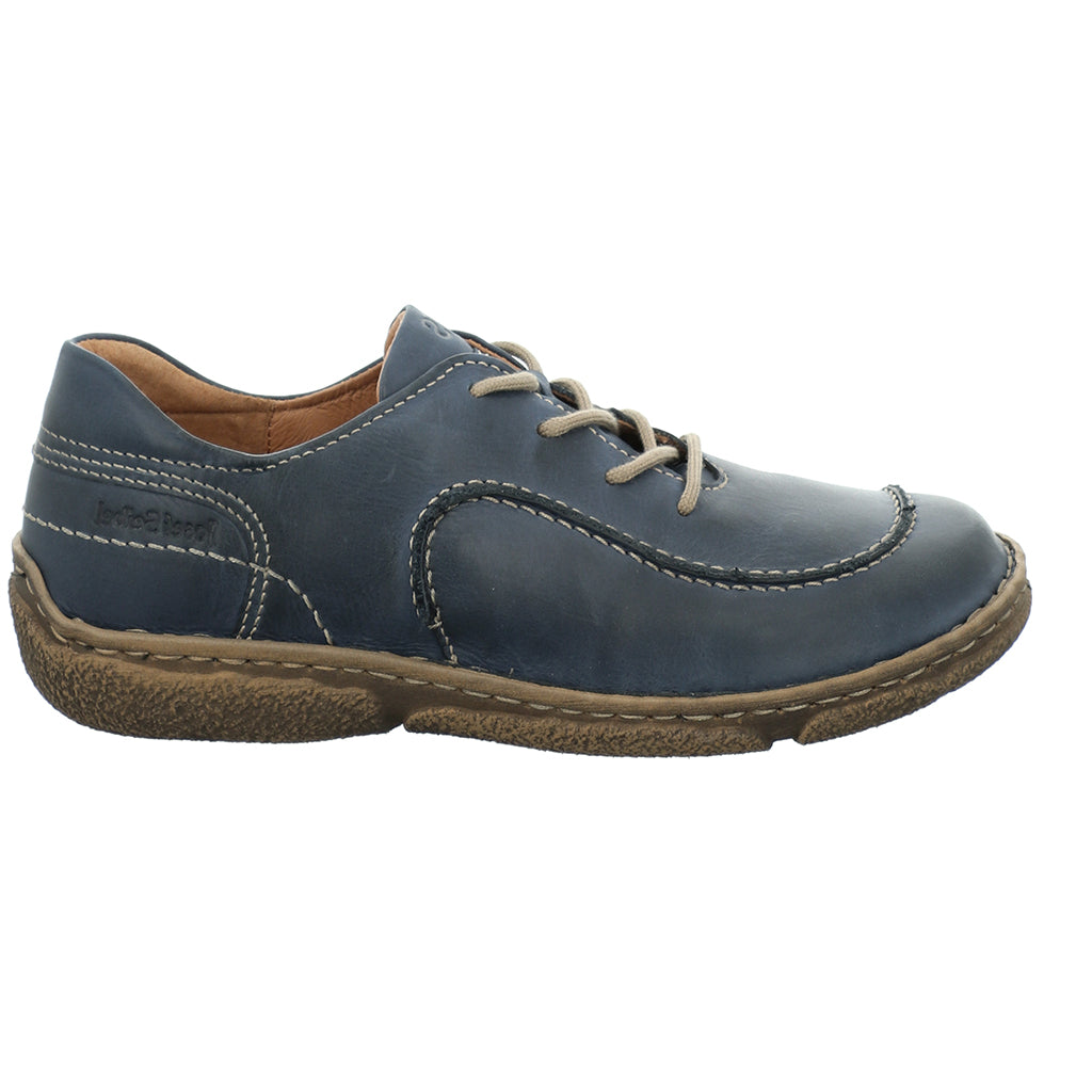 Josef Seibel Ladies Neele 48 Blue Lace Up Shoes 85148 162 530
