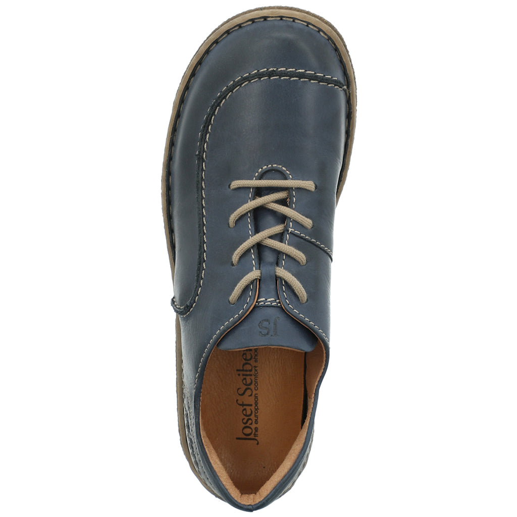 Josef Seibel Ladies Neele 48 Blue Lace Up Shoes 85148 162 530