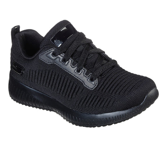 Skechers Kids LIL BOBS Sport Squad Glam League Black Trainers 85687