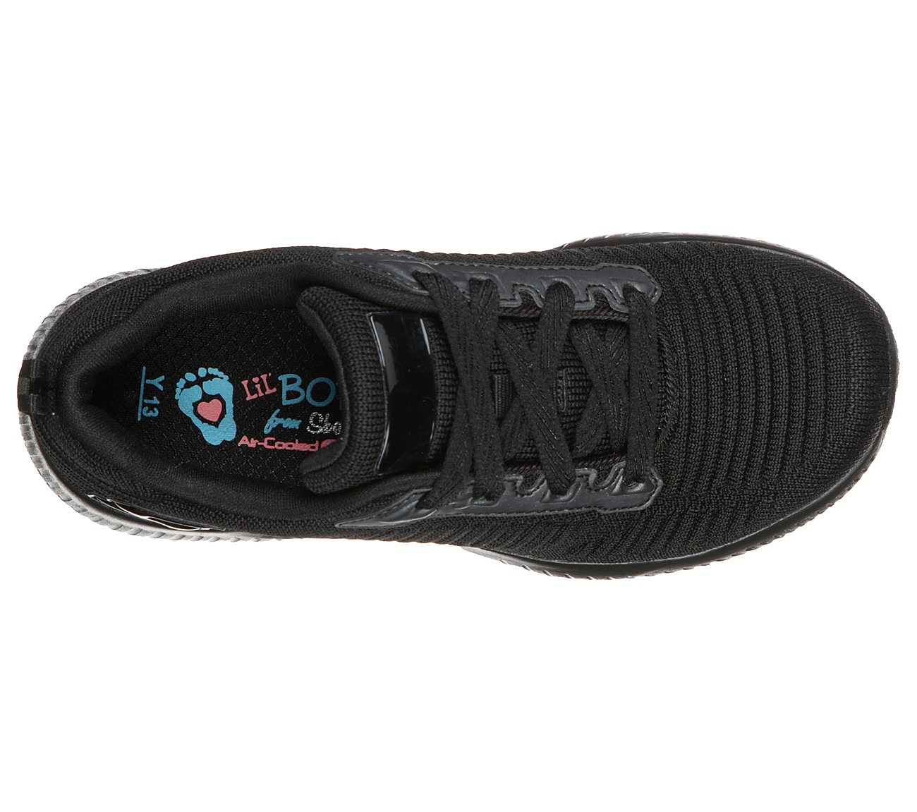 Skechers Kids LIL BOBS Sport Squad Glam League Black Trainers 85687
