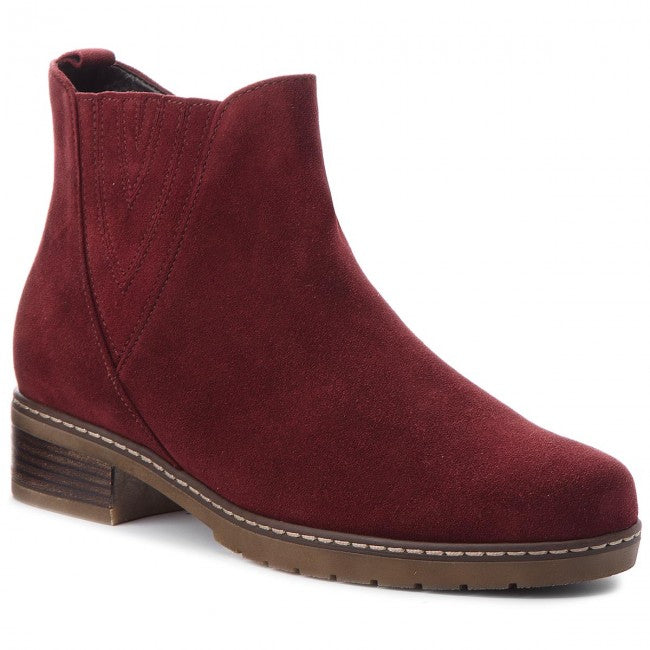 Gabor Ladies Dark Red Ankle Boots 92.726.38
