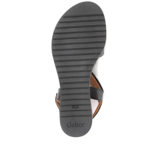 Gabor 22.751.27 Rich Black Ladies Sandals