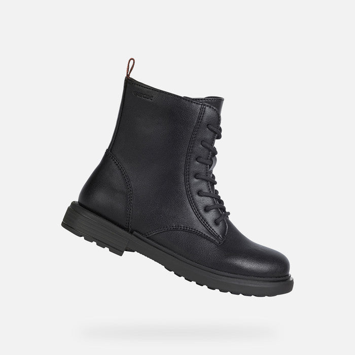 Geox J049QD J EClair Girls Black Ankle Boot