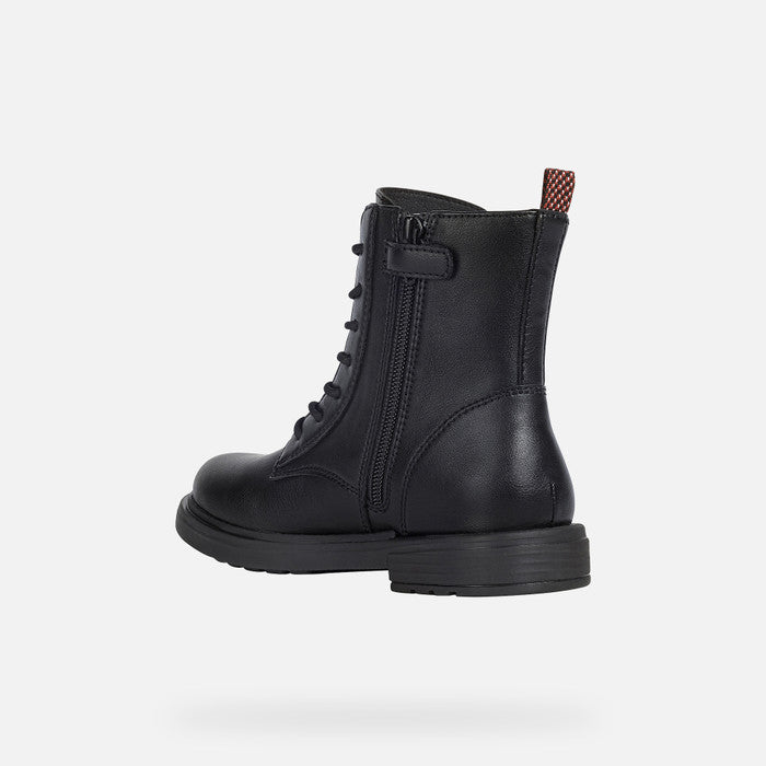 Geox J049QD J EClair Girls Black Ankle Boot