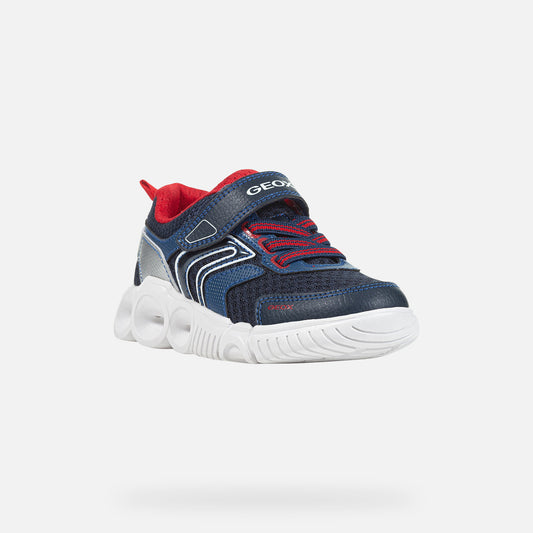 Geox Boys J Wroom J25GAB Navy/Red