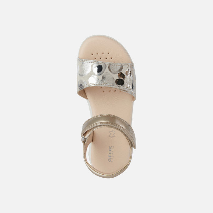 Geox Girls J028ZAJ.S Haiti Beige/Platinum