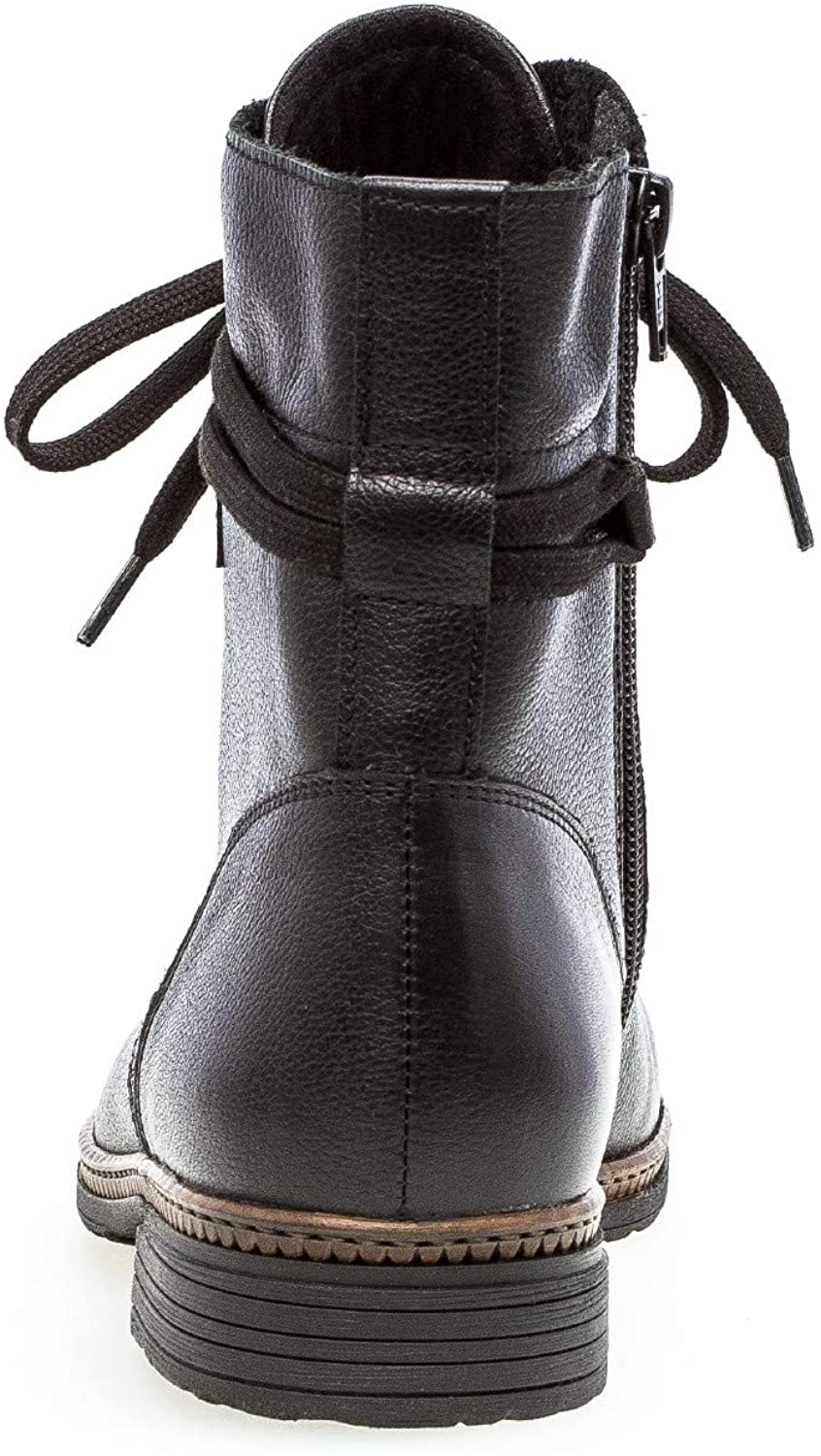 Gabor Ladies Noodle Black Lace-Up Boots 34.672.20