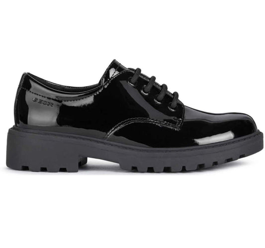 Geox J0420C Casey Kids Black Patent