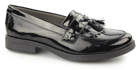 Geox J4449A Agata Girls Black Patent