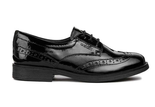 Geox J8449D Agata Girls Black Patent
