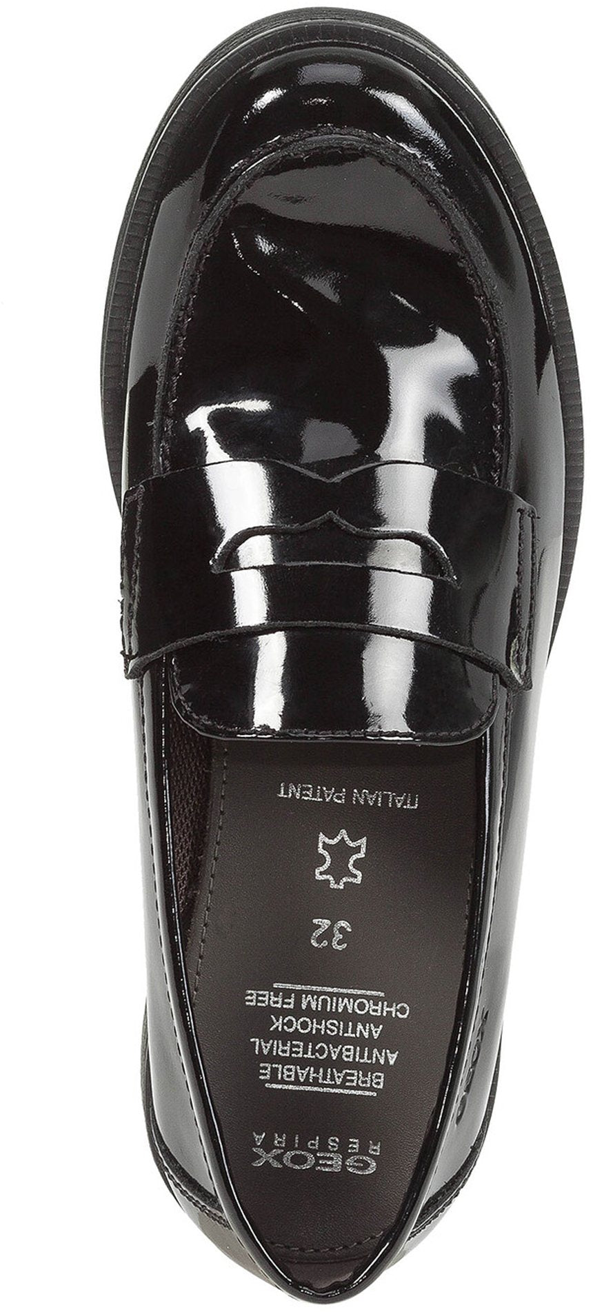 Geox Agata J3449D 00066 C9999 Black Patent