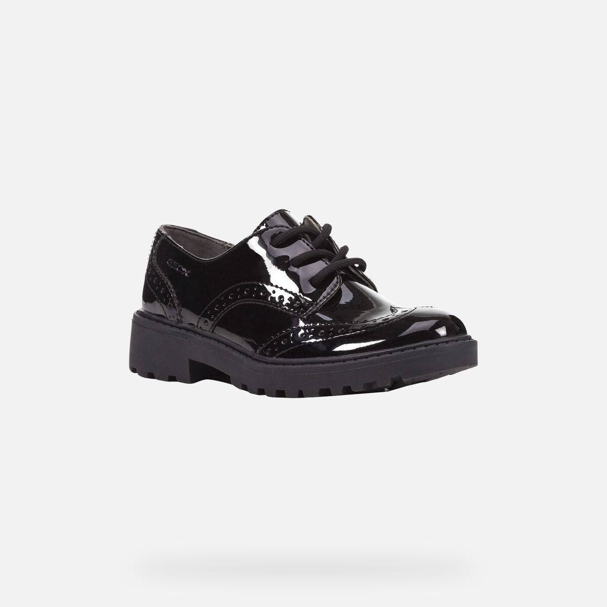 Geox J6420N Casey Girls Black Patent