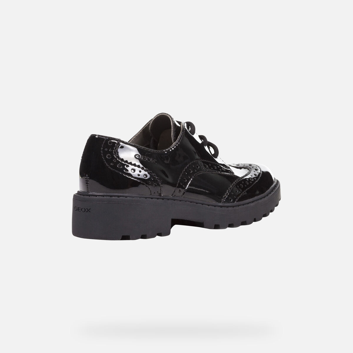 Geox J6420N Casey Girls Black Patent