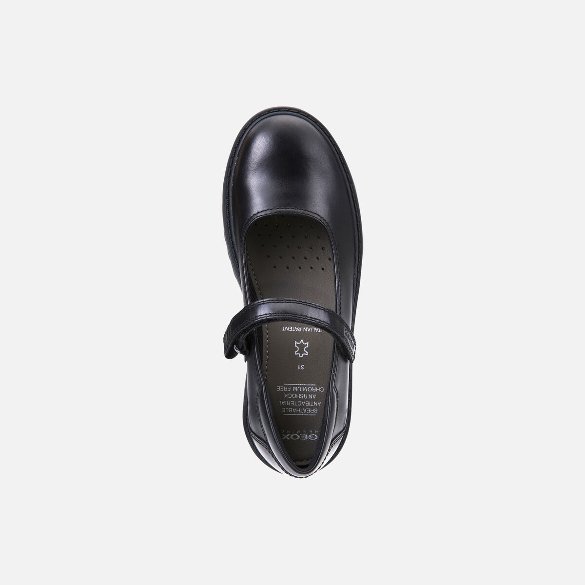 Geox J6420P 00085 C999 Casey Girls Black Nappa