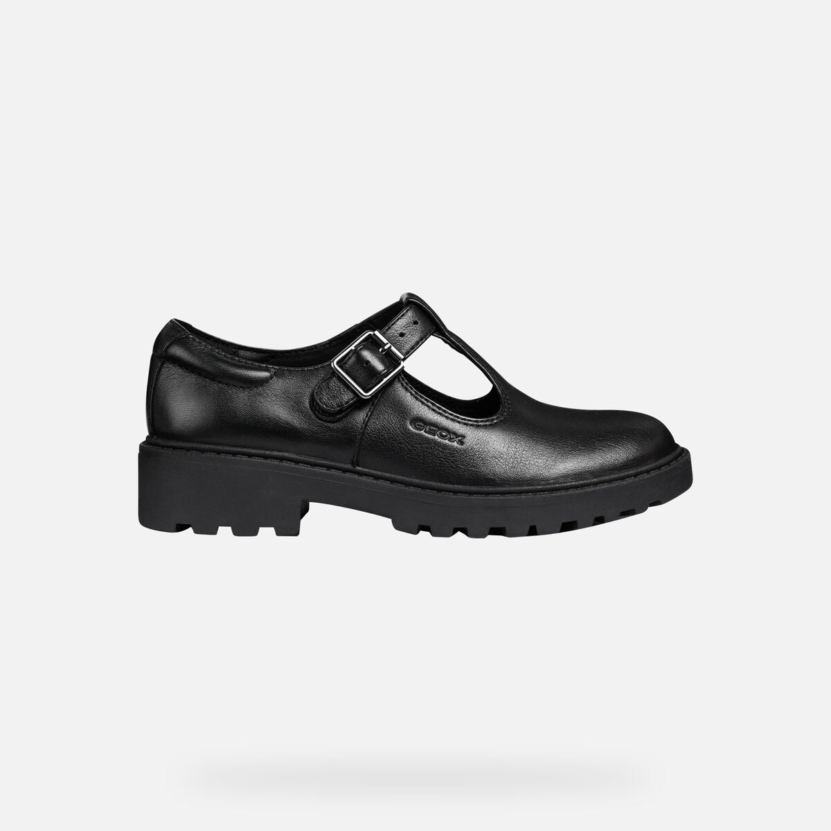 Geox J Casey J8420E Girls Black Nappa