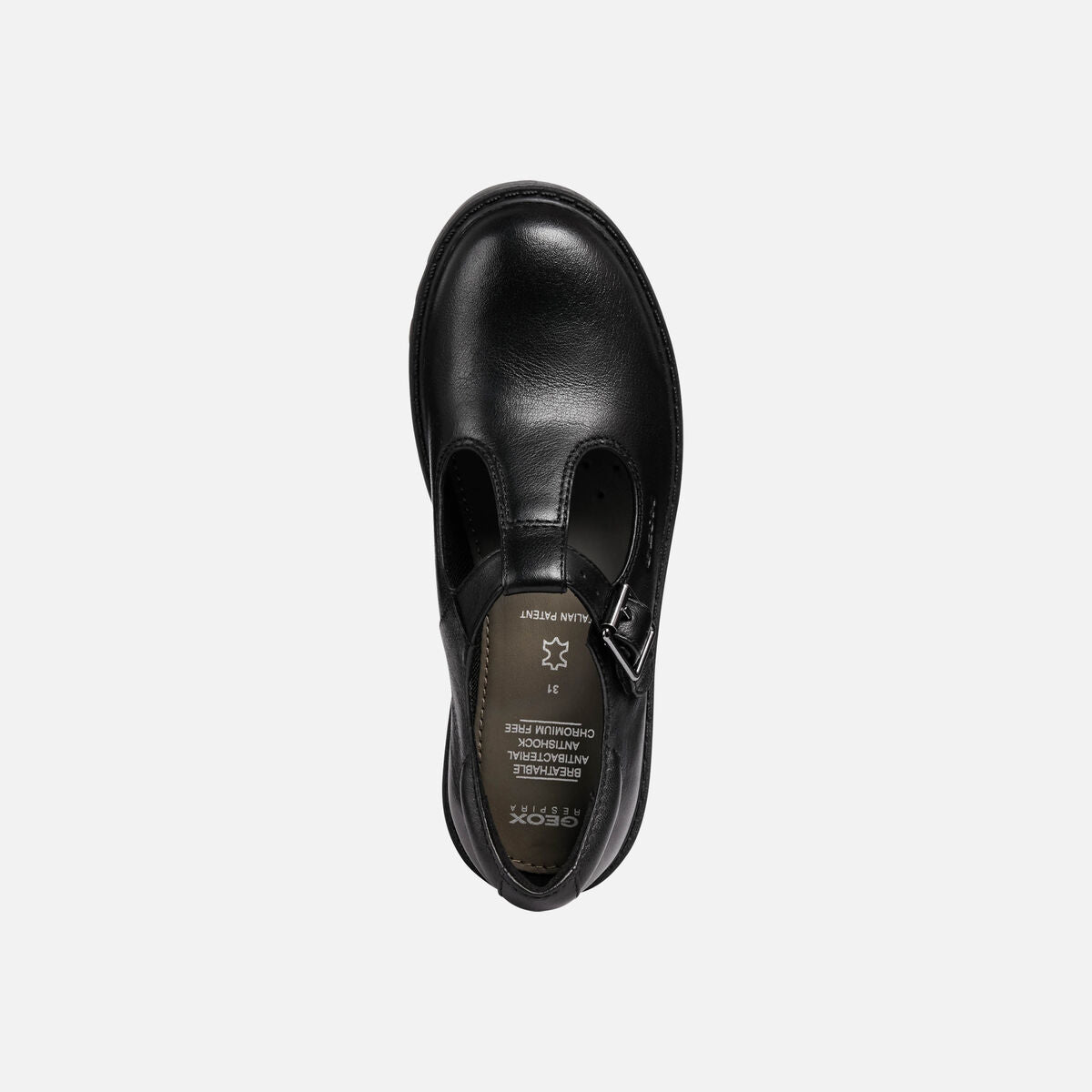 Geox J Casey J8420E Girls Black Nappa
