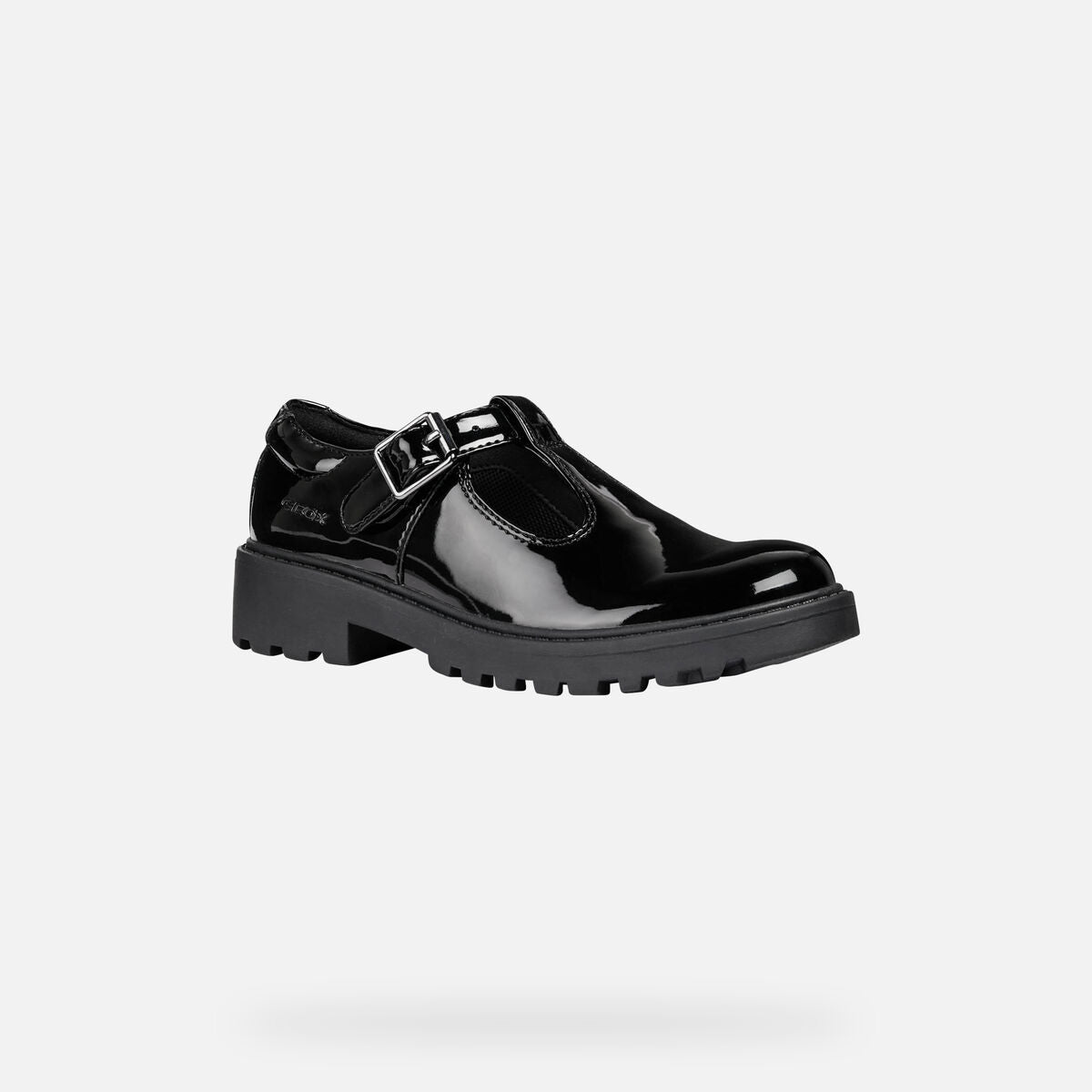 Geox J8420E Casey E Black Pat Black Patent