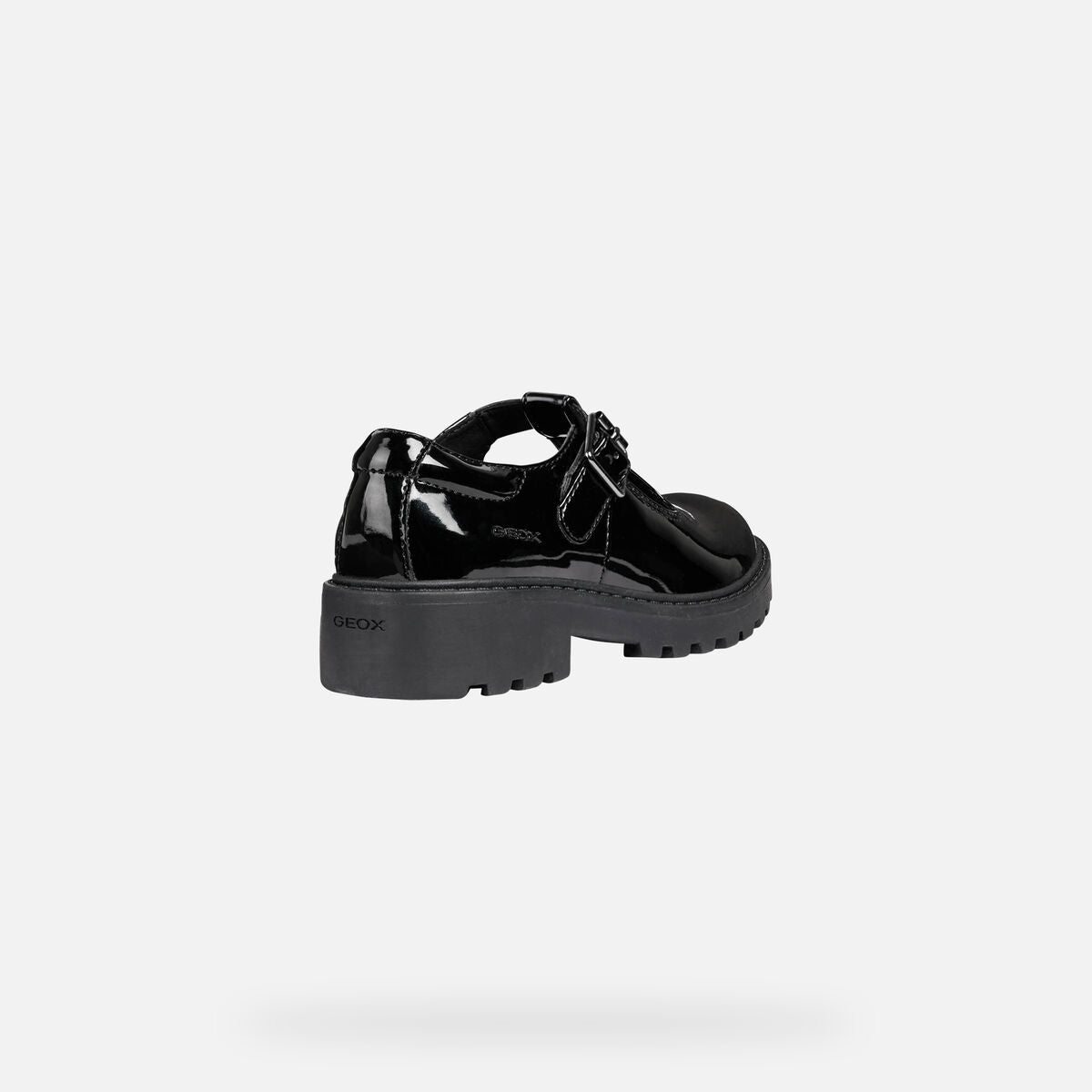 Geox J8420E Casey E Black Pat Black Patent