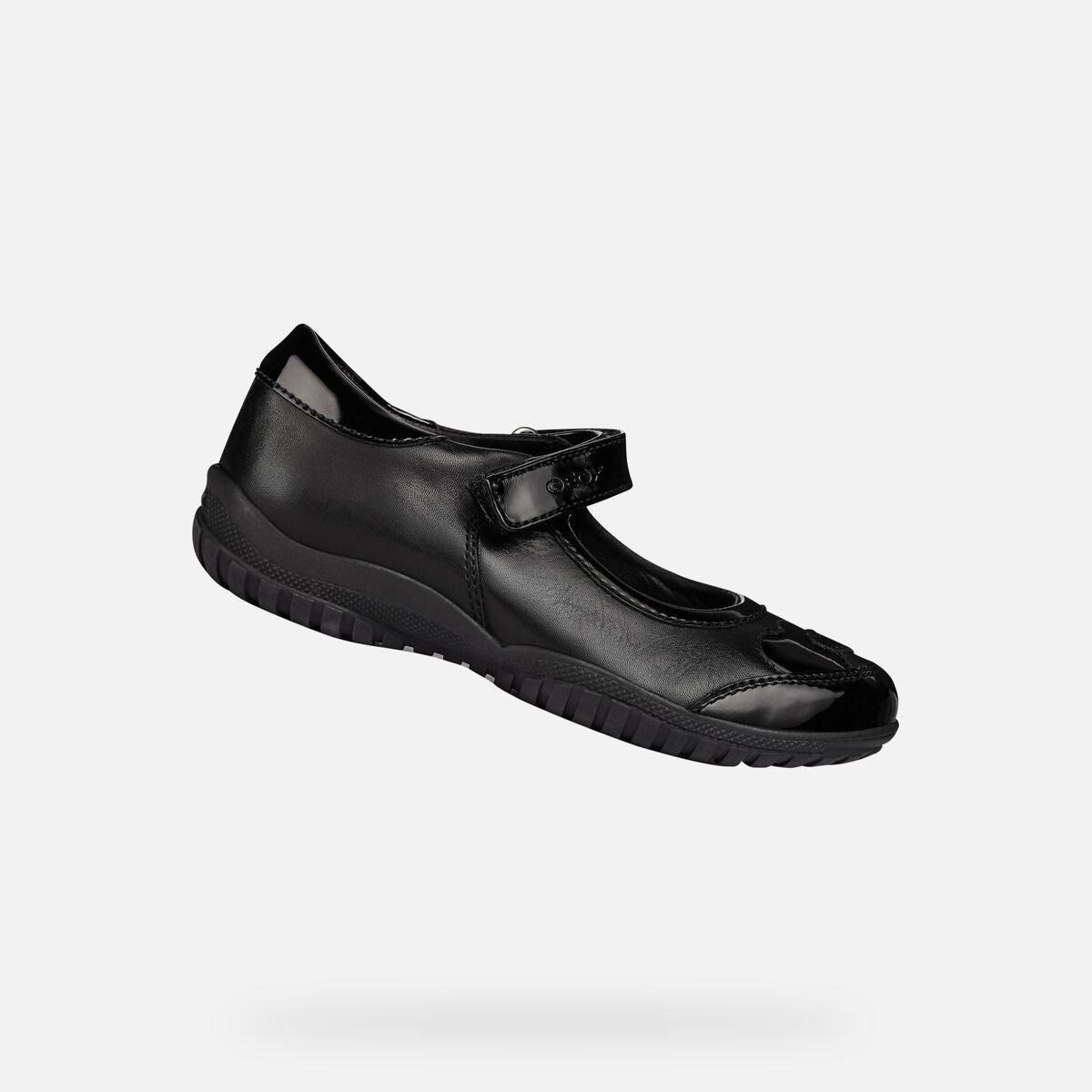 Geox J84A6B Shadow Girls Black Leather/Patent