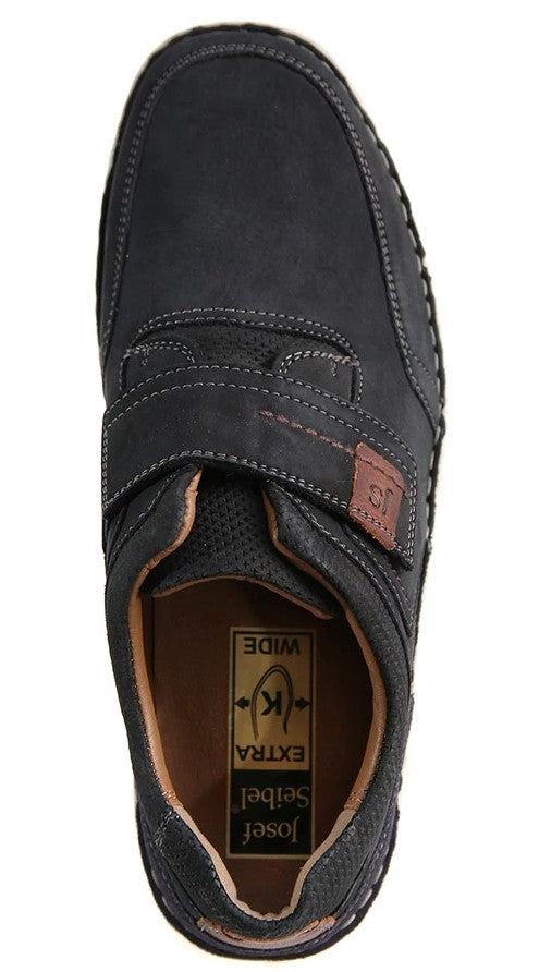 Josef Seibel Mens Anvers 83 Blue Wide Fit Shoes 43637 21 506