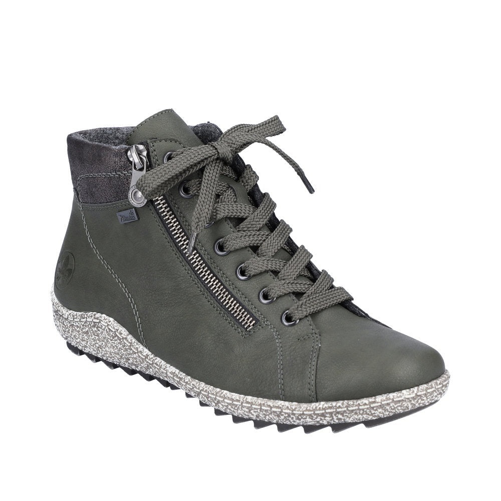 Rieker Ladies L7502-54 Green Lace Boot