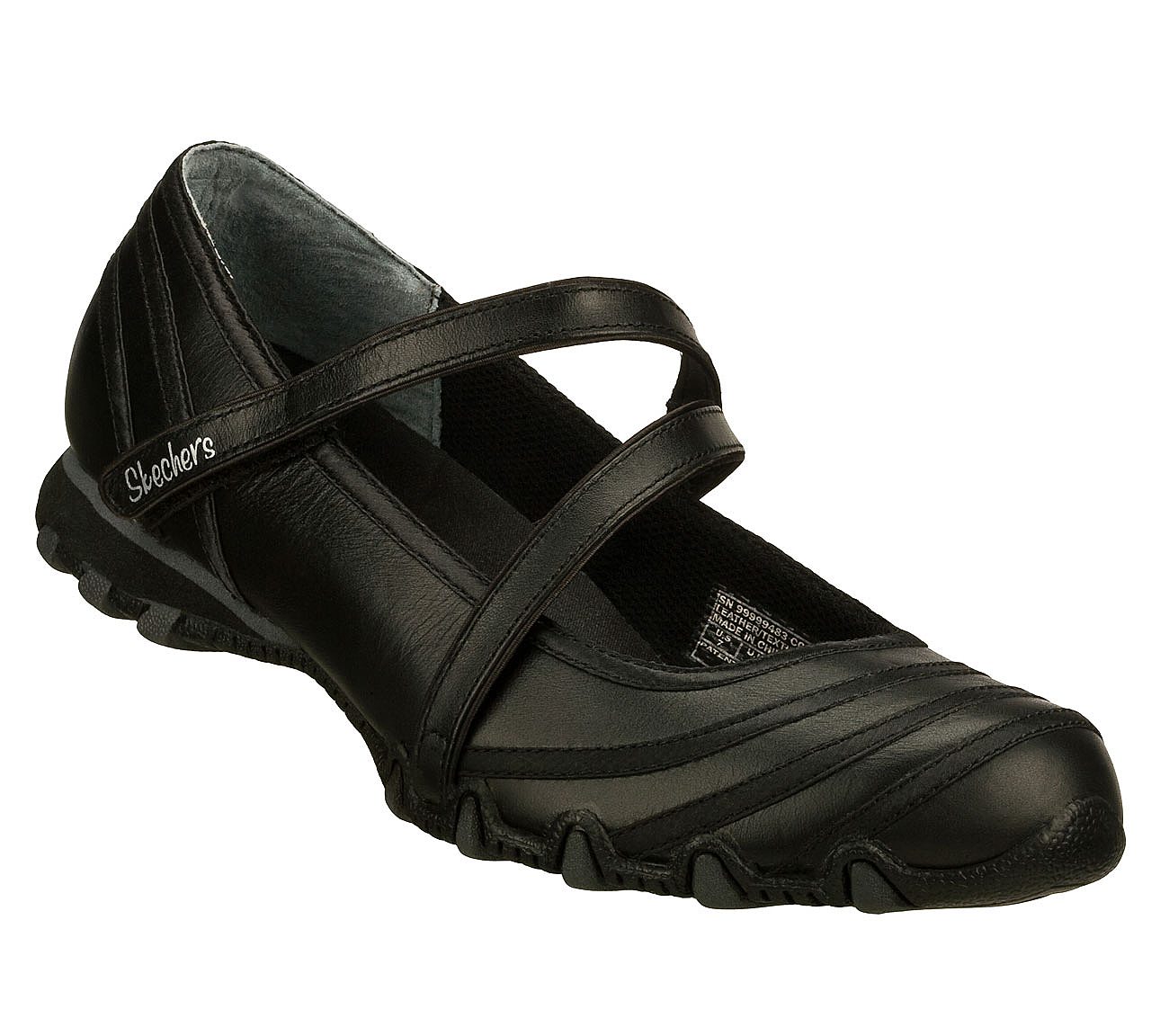 Skechers Ladies Riboneer Black Ballerina Pumps