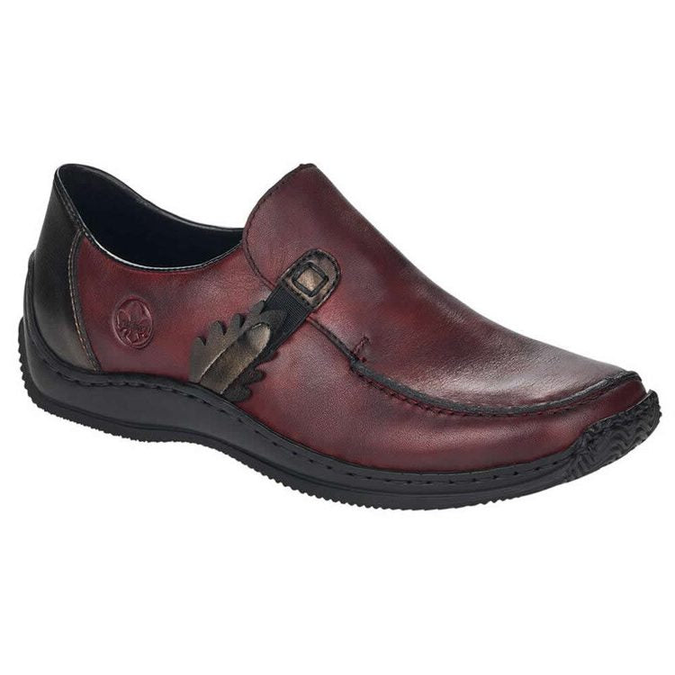 Rieker L1759-30 Ladies Burgundy Red Shoes