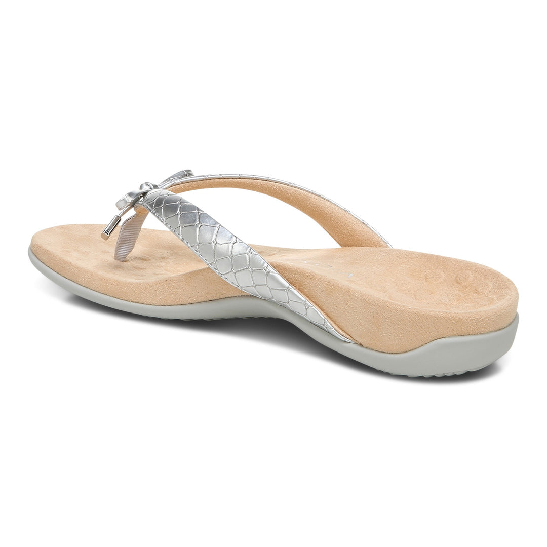 Vionic 10929S2021 Ladies Bella Silver Metallic Croc