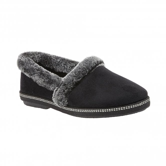 Ladies sale slippers black