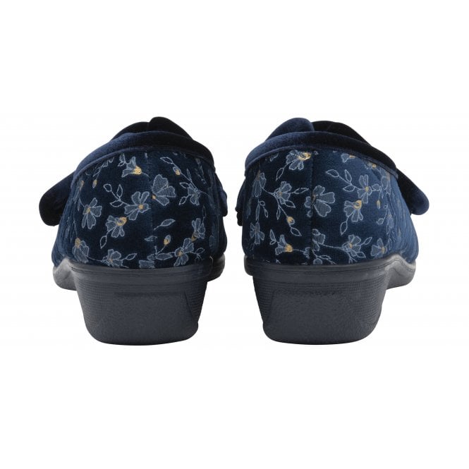 Lotus ULH055 Wilma Ladies Slipper Blue