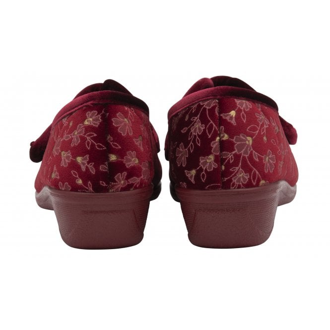Lotus ULH055 Wilma Ladies Slipper Bordo