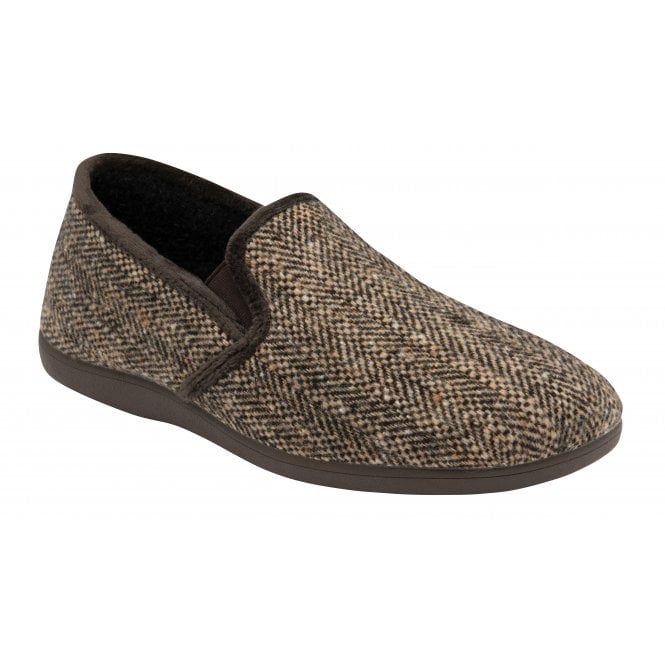 Lotus UMH031 Mens Brown Slipperm