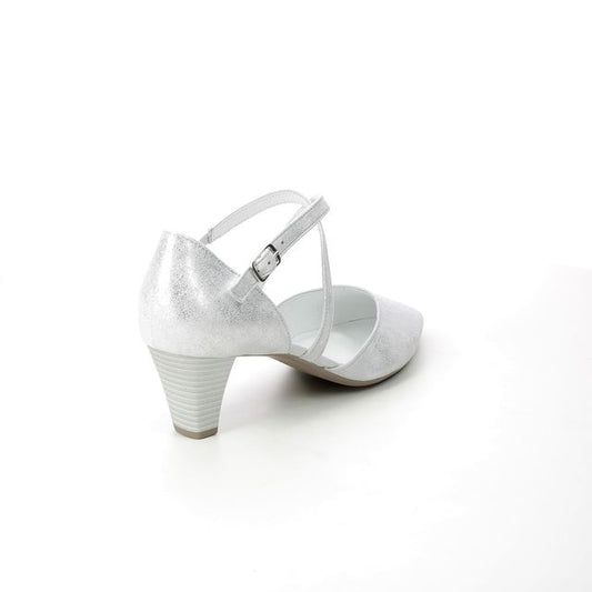 Gabor Ladies Ice 01.363.60 Callow Womens Modern Cross Strap Court Shoes