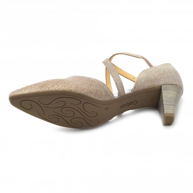 Gabor Ladies Rosato 01.363.64 Callow Womens Modern Cross Strap Court Shoes