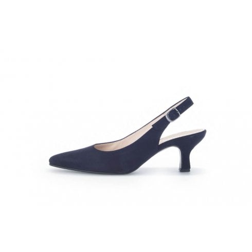 Gabor 21.510.16 Lindy Navy Suede Sling Back