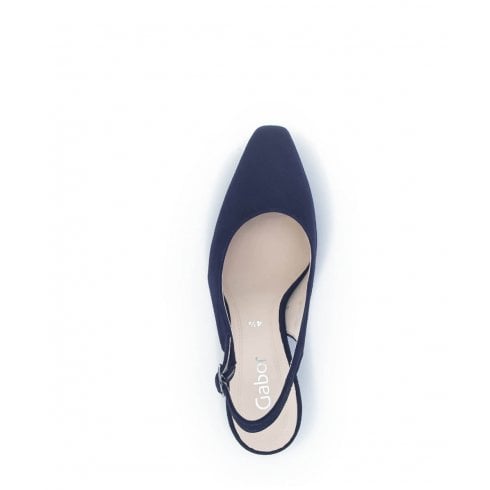 Gabor 21.510.16 Lindy Navy Suede Sling Back