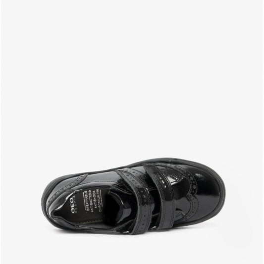Geox J947VG J Hadriel G Kids Black Patent