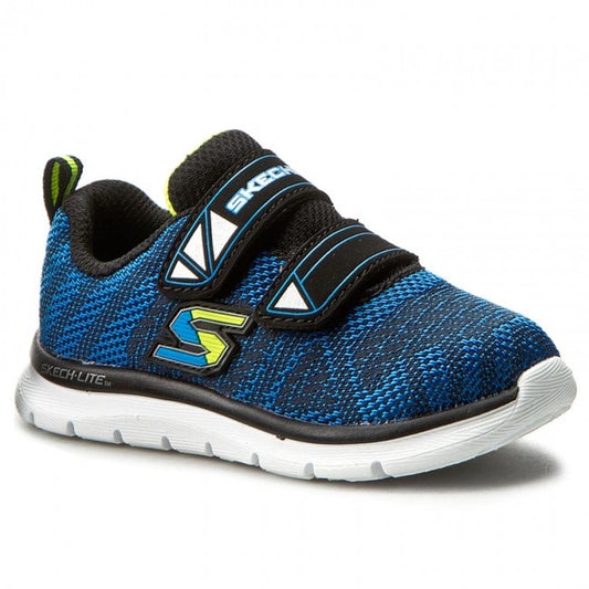Skechers Kids Skech-Lite Comfy Stepz Blue & Black Boys Trainers 95052N