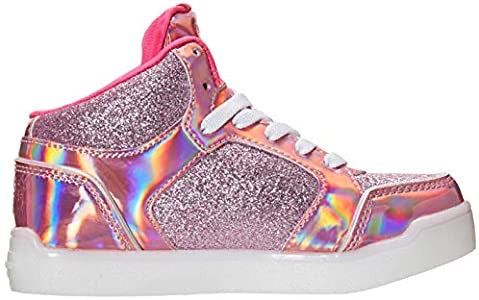 Skechers Kids Energy Lights Ultra Hi-Top Trainers Pink 20188L