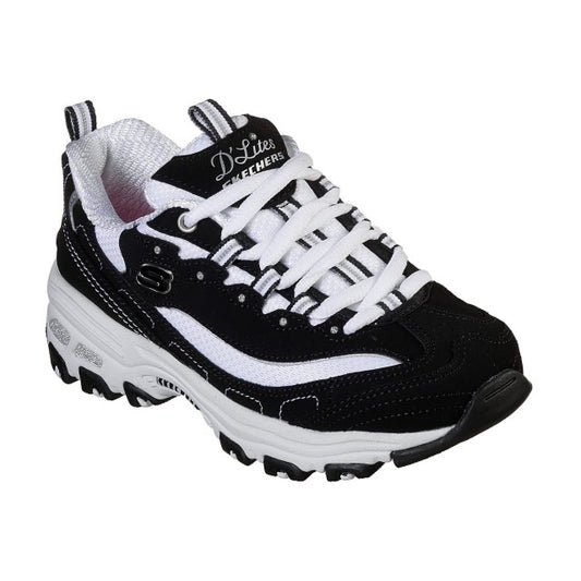 Skechers Kids D'Lites Biggest Fan Black Trainers 80587L