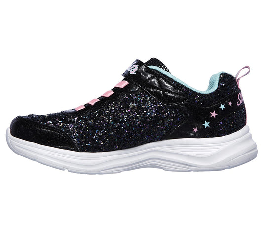 Skechers Kids Glimmer Kicks-Glitter N'Glow Black Trainers 20267L