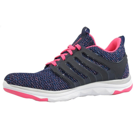 Skechers Kids Diamond Sparkle Sprint Navy Hot Pink Trainers 81561