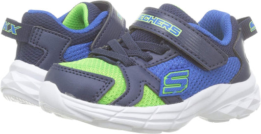 Skechers Kids Eclipsor Blue/Lime Trainers 95020N
