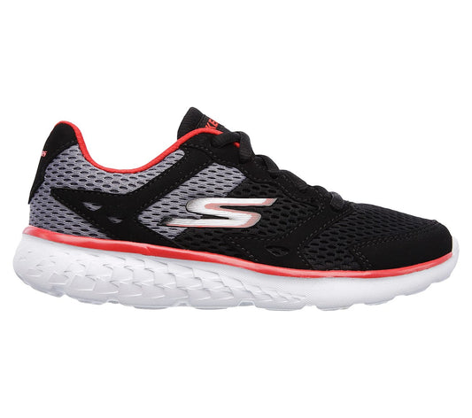 Skechers Kids GoRun 400 Zodox Black/Red Trainers 97681L