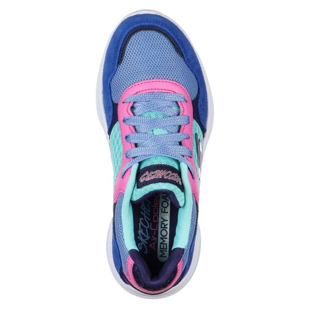 Skechers Kids Meridian - Charted Kids Blue Multi Trainers 81953L