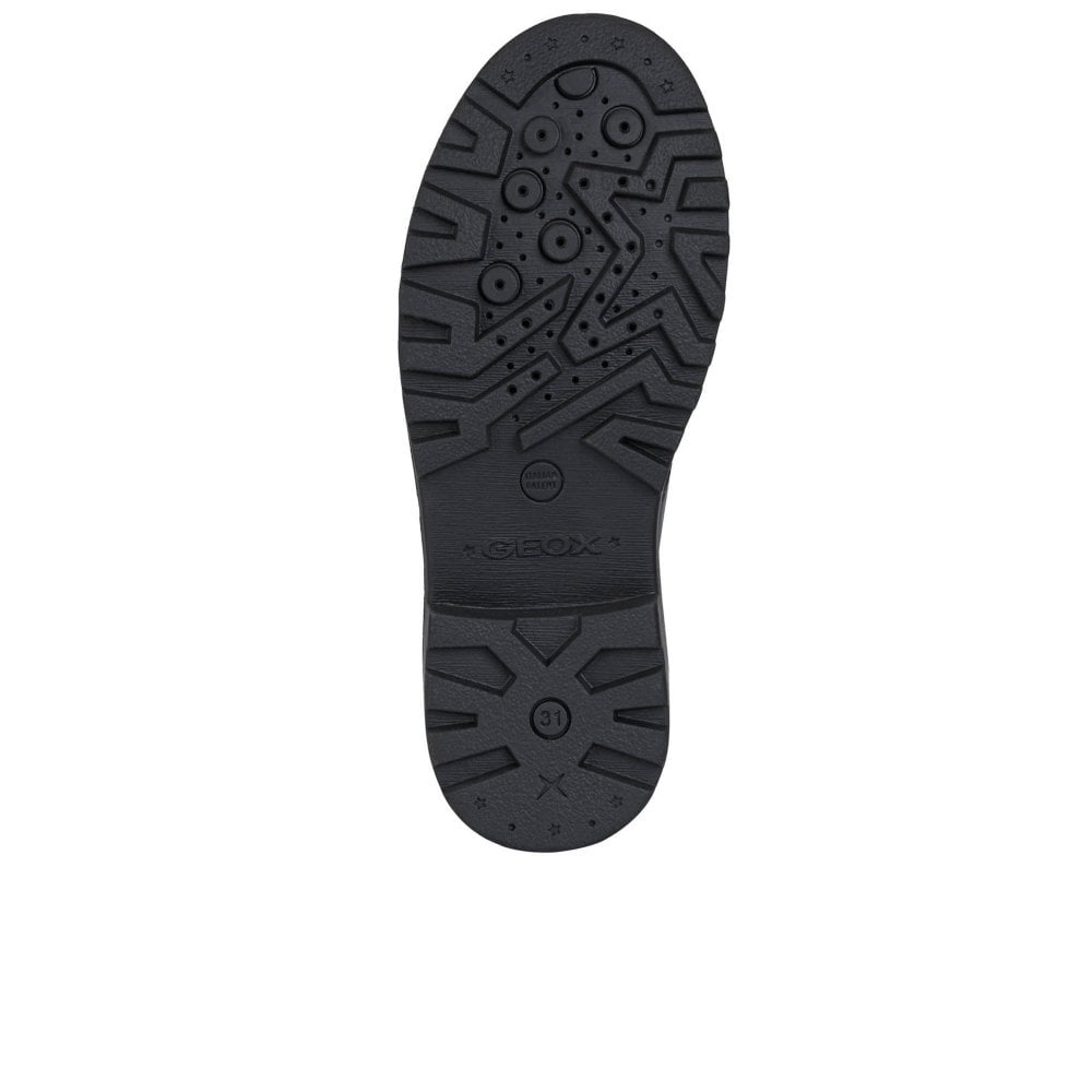 Geox J0420C 00043 C9999 Casey Girls Black Leather