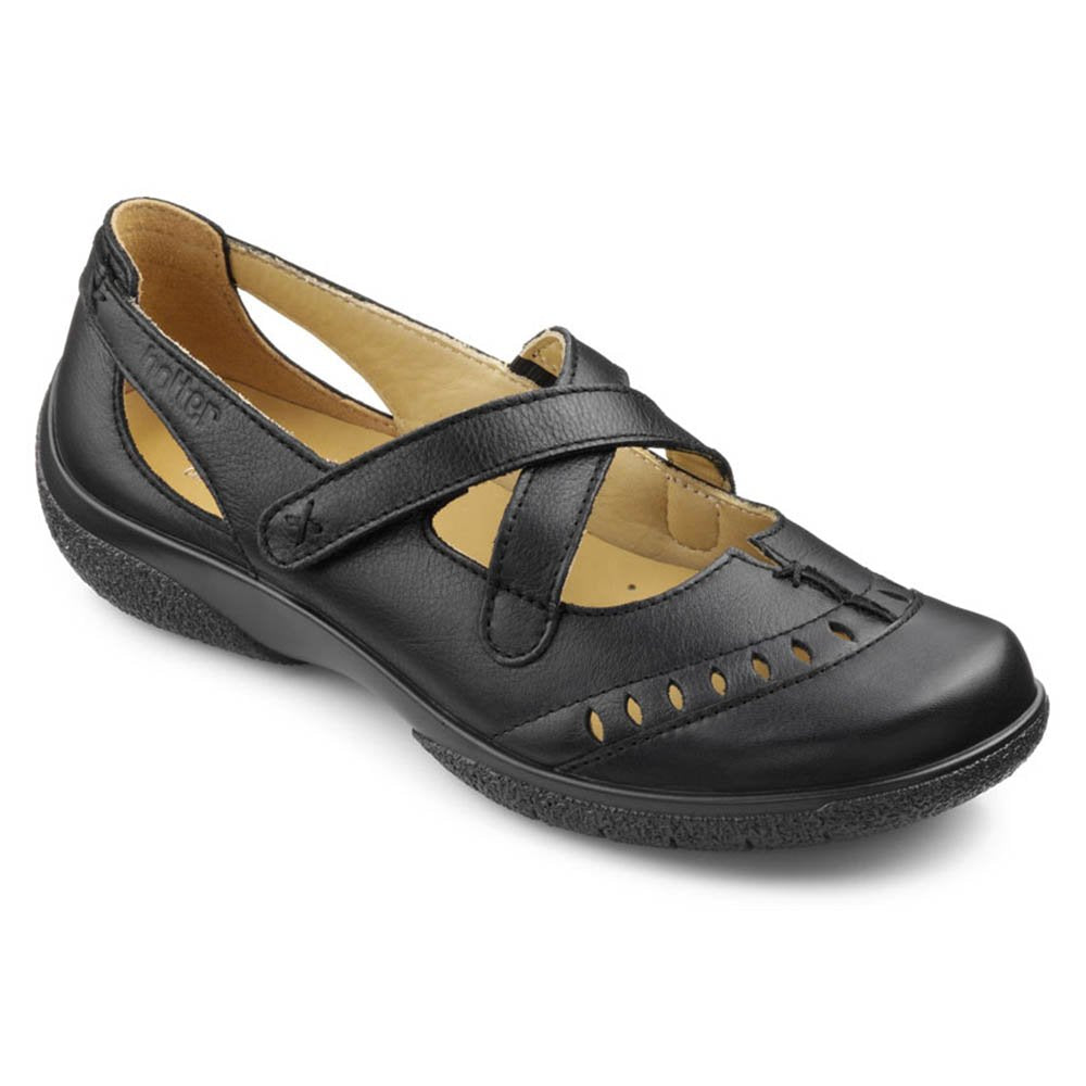 Hotter Lulu Black – Chequers Shoes - Main Image