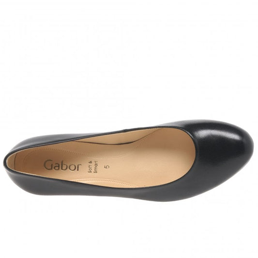 Gabor Ladies Nesta 2 Black Court Heels 01.400.37